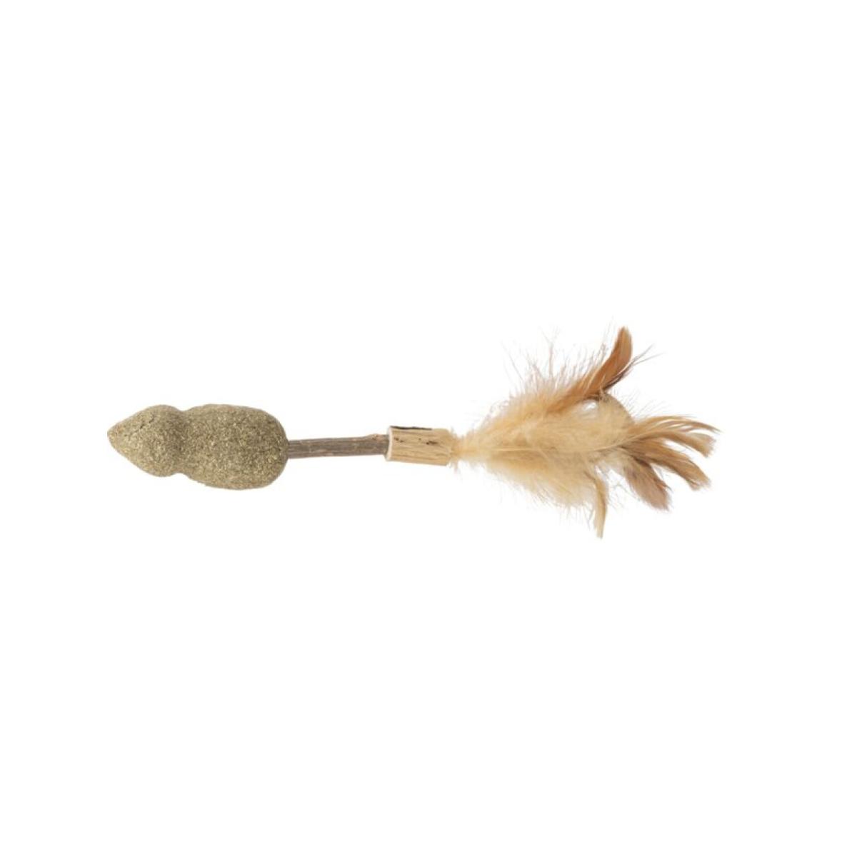 TRIXIE Lolly cu Matabi, jucărie interactivă pisici, catnip, lemn, maro, 20cm - poza 3