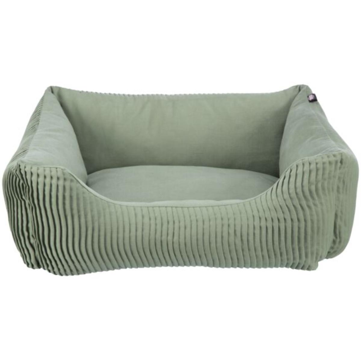 TRIXIE Marley, pat dreptunghiular câini, fleece, antiderapant, verde, 80x60cm - poza 1