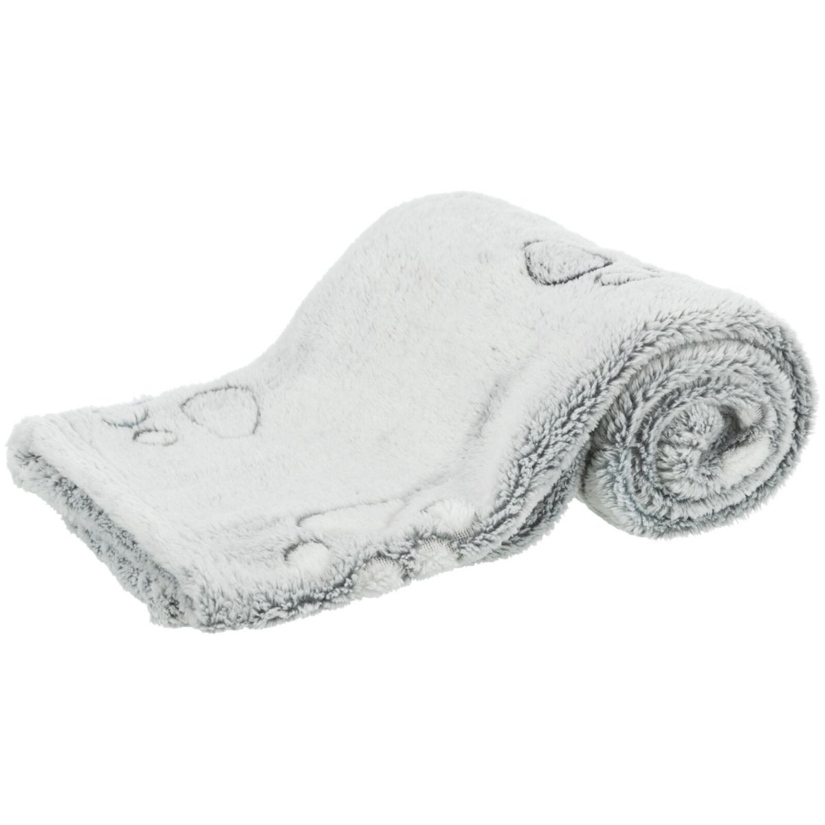 TRIXIE Nando, pătură dreptunghiulară câini, fleece, imprimeu lăbuțe, gri TRIXIE Nando, pătură dreptunghiulară câini, M-L, fleece, imprimeu lăbuțe, gri, 100 x 70 cm - poza 2