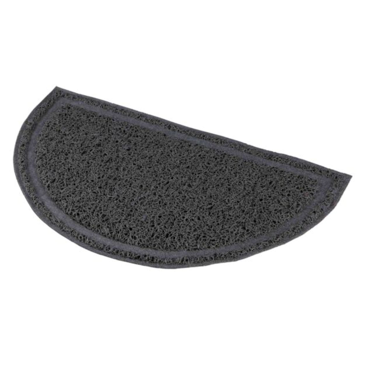 TRIXIE Non-slip, covoraș litieră semicircular pisici, antracit, 59x35 cm - poza 1