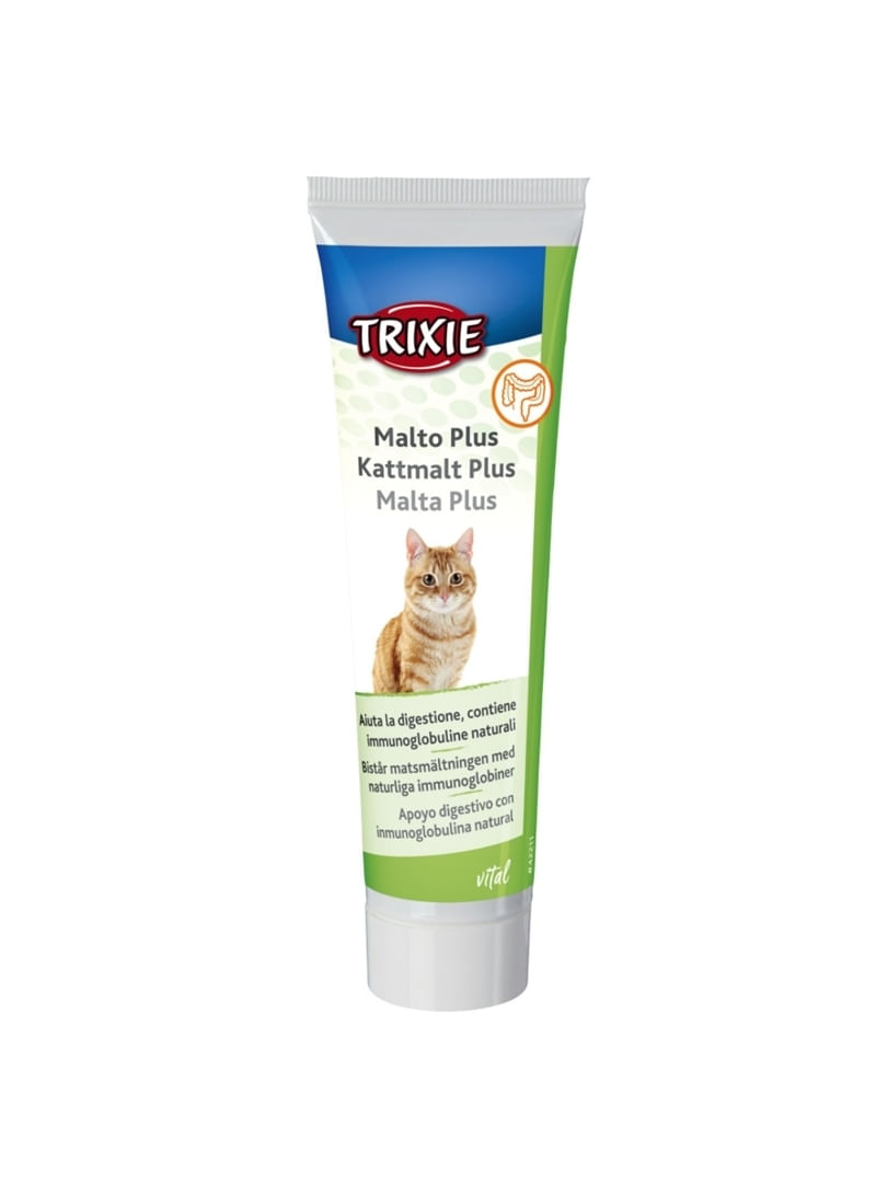 Trixie Pasta de Malt cu Imunoglobuline, Anti-Hairball, 100 g - poza 1
