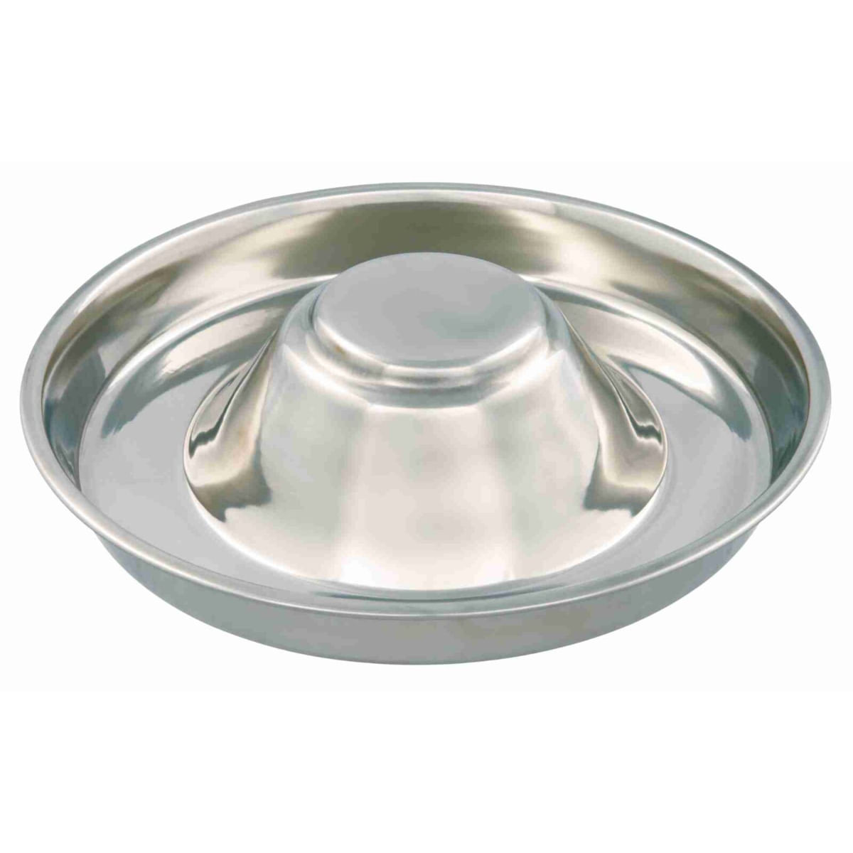 TRIXIE Puppy Bowl, castron câini, rotund, inox, argintiu, M-L(1.4l, ⌀29cm) - poza 1