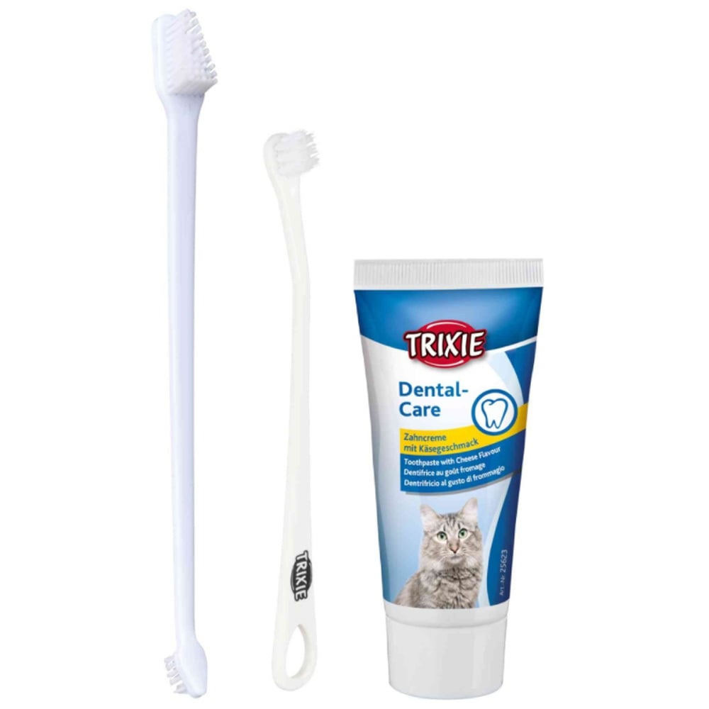 Trixie Set Pasta si Periute Dinti pentru Pisici, 50 g - poza 1