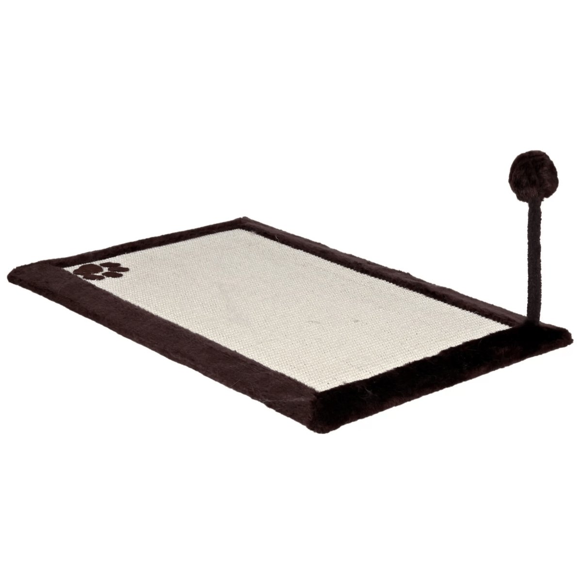 Trixie, sisal plat cu jucărie pe arc, pisici, maro, 70 x 45cm - poza 2