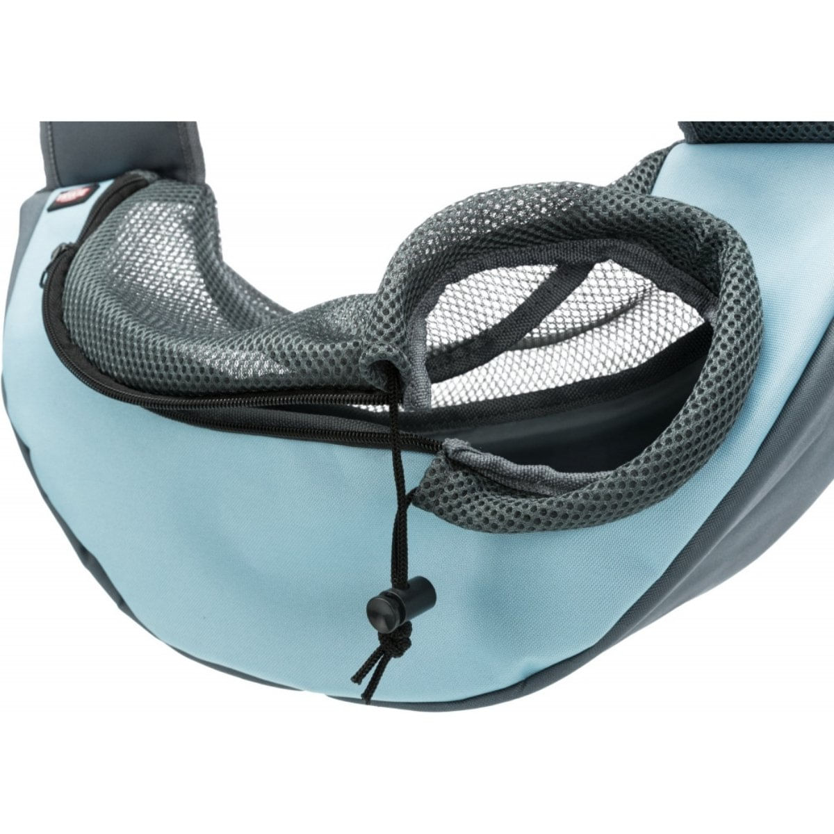 TRIXIE Sling, geantă transport câini și pisici, XS(max. 5kg), poliester, deschidere superioară, argintiu și albastru, 50 x 25 x 18 cm - poza 3
