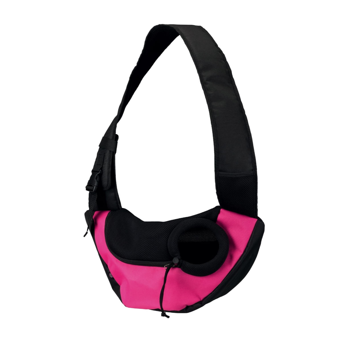 TRIXIE Sling, geantă transport câini și pisici, XS(max. 5kg), poliester, deschidere superioară, cu curea de umăr, roz și negru, 50 x 25 x 18 cm - poza 1