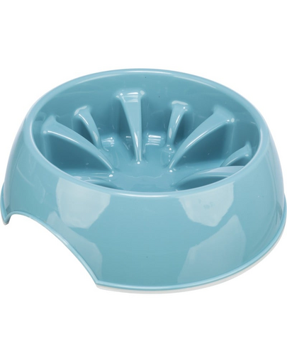 TRIXIE Slow Feeding, Castron de plastic hranire lenta, caine sau pisica 0.3L