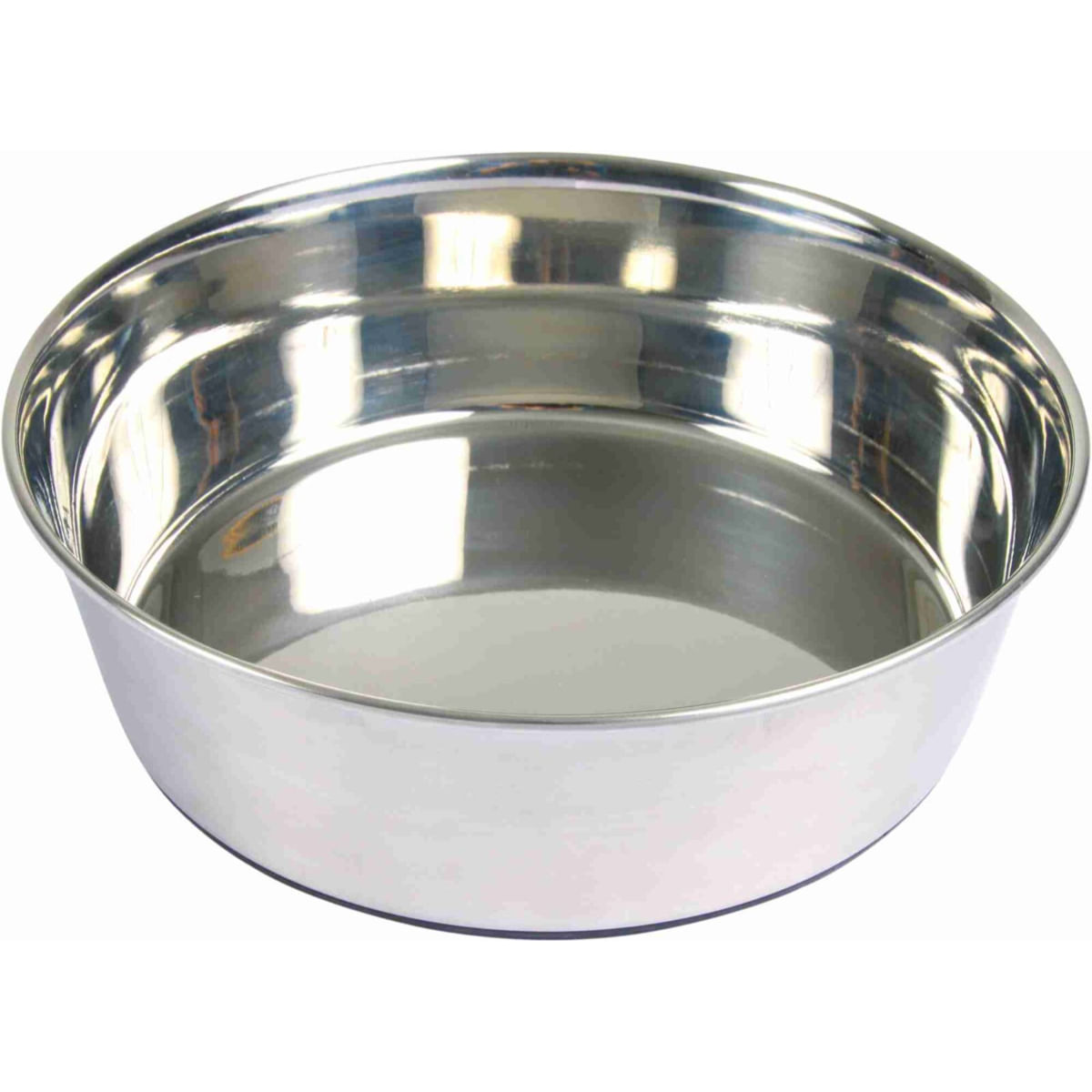 TRIXIE Stainless Steel, castron câini, rotund, antiderapant, inox, argintiu, XS-S(0.5l, ⌀14cm) - poza 1