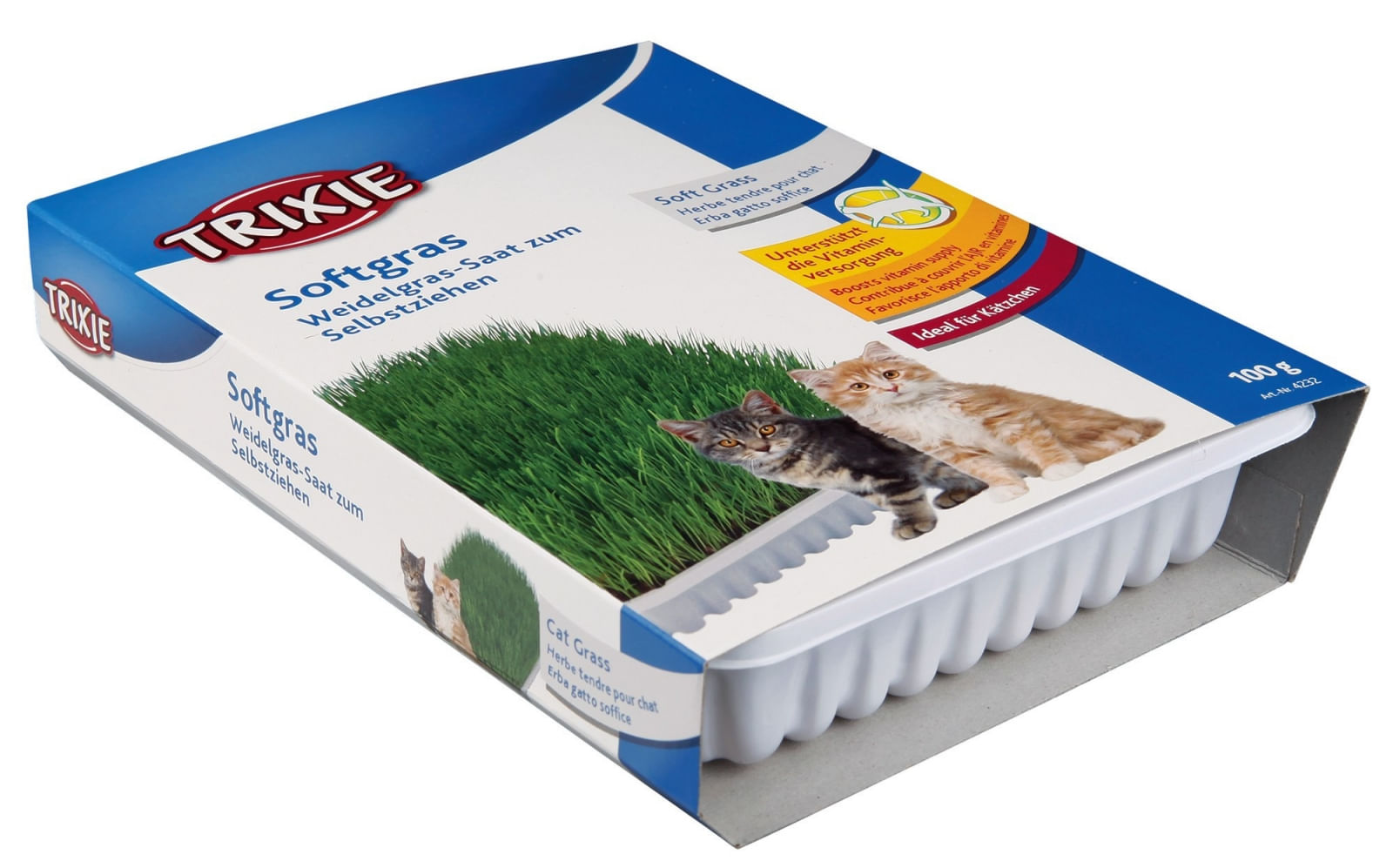 Trixie, tavita de plastic cu seminte de iarba, 100g - poza 2