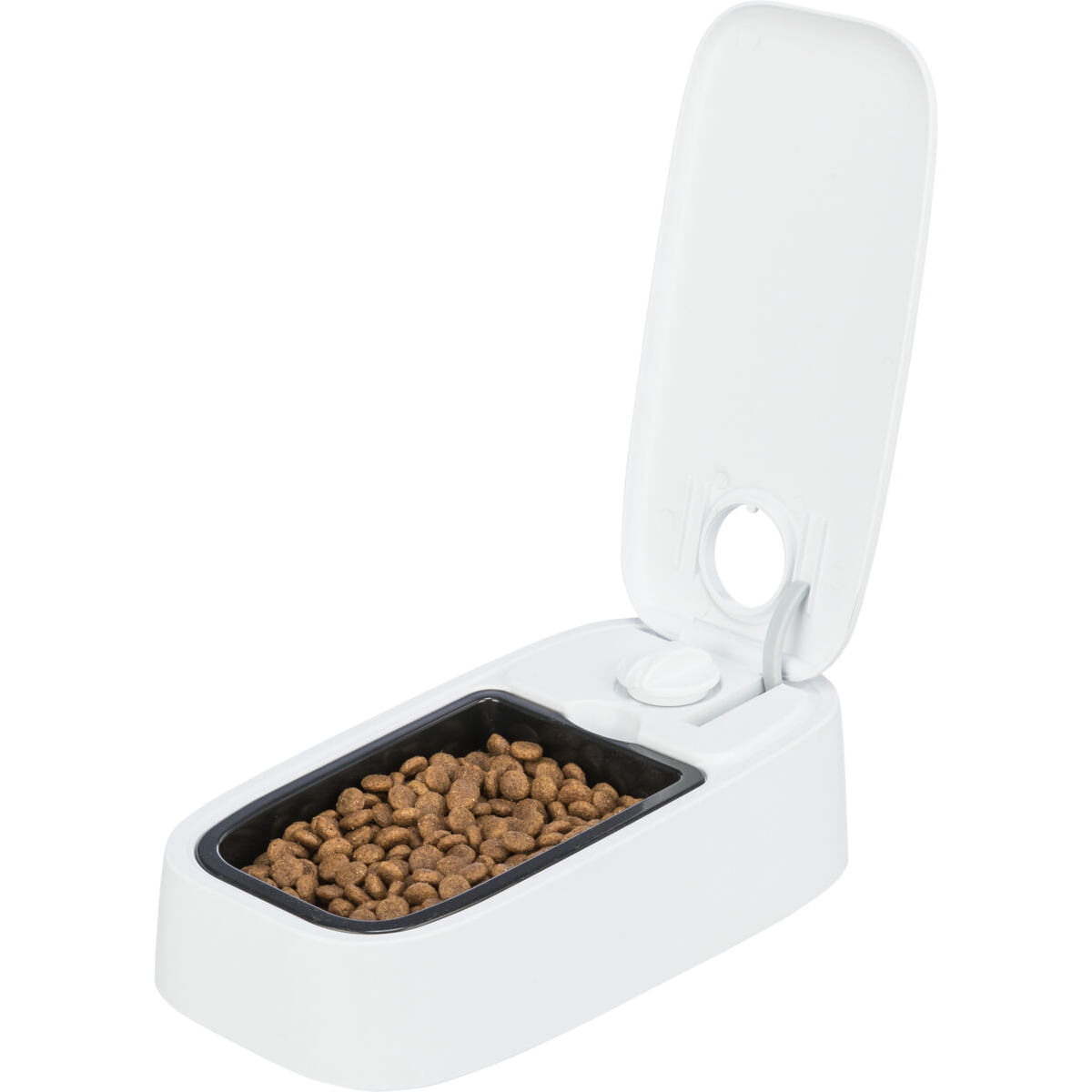 TRIXIE TX1, hrănitor automat câini, 1 bol dreptunghiular, programabil, cu răcire (acumulator frigorific), plastic, alb, S-L(0.3l, 24x7cm) - poza 1