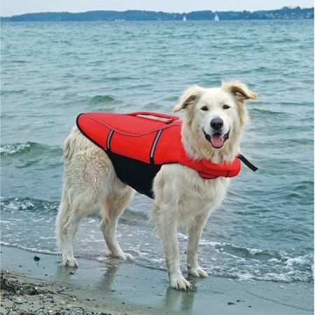 TRIXIE VESTA DE SALVARE CAINI L-54CM50-82CM 36KG ROSU-NEGRU
