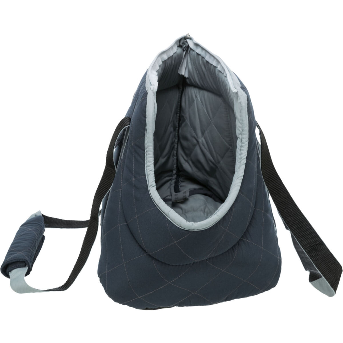 TRIXIE Viktoria, geantă transport câini și pisici, XS(max. 5kg), textil, deschidere superioară, cu buzunare, albastru, 26 x 29 x 50 cm - poza 3