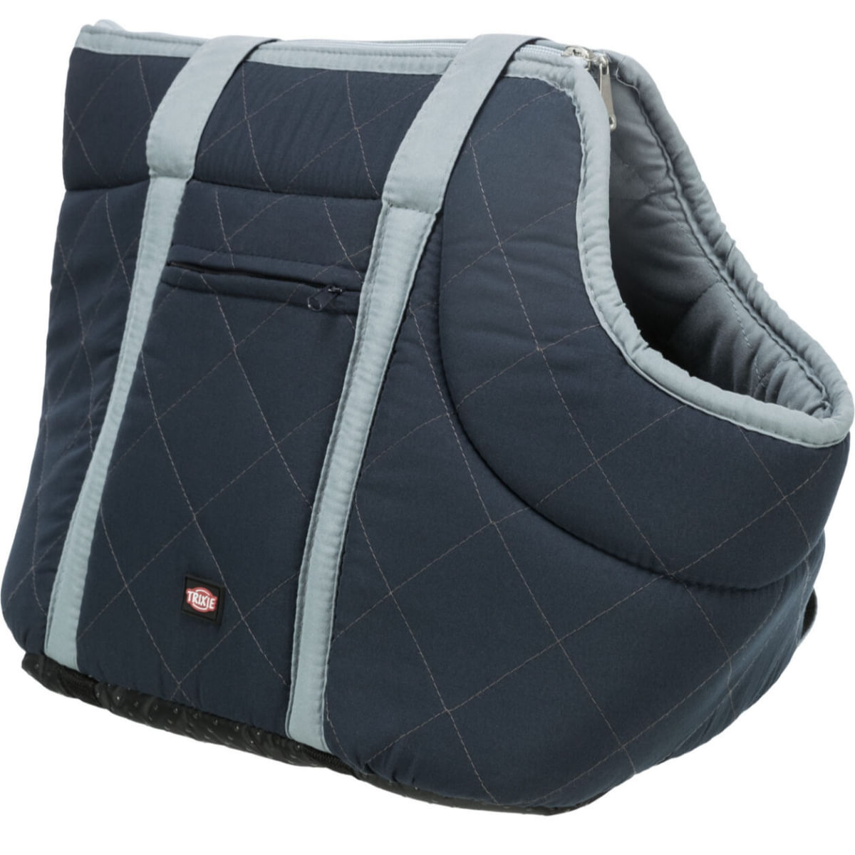 TRIXIE Viktoria, geantă transport câini și pisici, XS(max. 5kg), textil, deschidere superioară, cu buzunare, albastru, 26 x 29 x 50 cm - poza 5