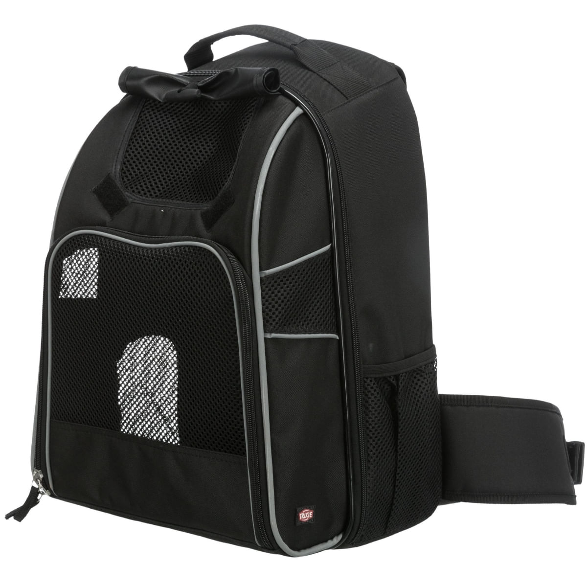 TRIXIE Wiliam, rucsac transport câini, XS-L(max. 30kg), poliester, deschidere frontală, cu buzunare, negru, 33 x 43 x 23 cm - poza 4