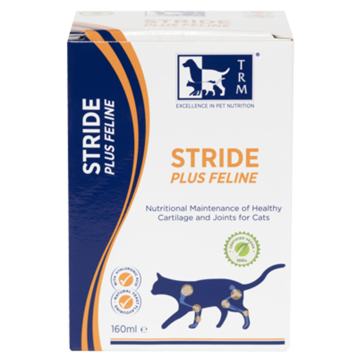 TRM Stride Plus Feline, supliment sistem articular pisici, suspensie orală TRM Stride Plus Feline, supliment sistem articular pisici, flacon, 160ml suspensie orală - poza 2