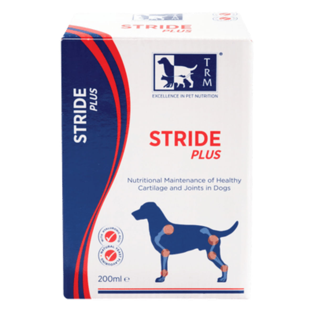 TRM Stride Plus, supliment sistem articular câini, suspensie orală TRM Stride Plus, XS-XL, supliment sistem articular câini, flacon, 500ml suspensie orală