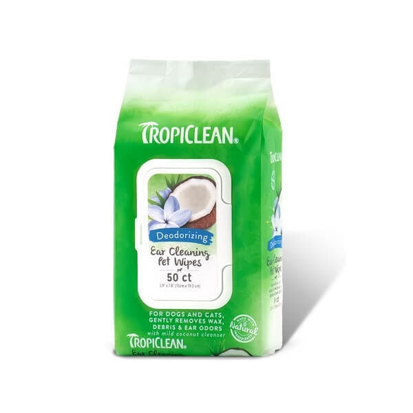 TropiClean Servetele Curatare Urechi, 50 bucati - poza 2