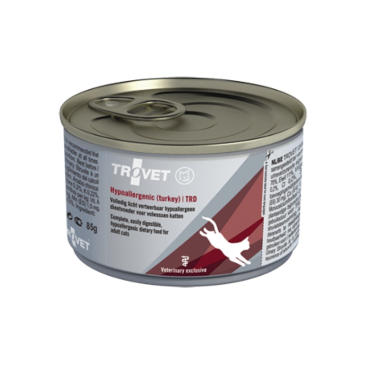 TROVET Cat Hypoallergenic TRD, Curcan, dietă veterinară pisici, conservă hrană umedă, afecțiuni digestive și dermatologice, (pate), 200g - poza 2