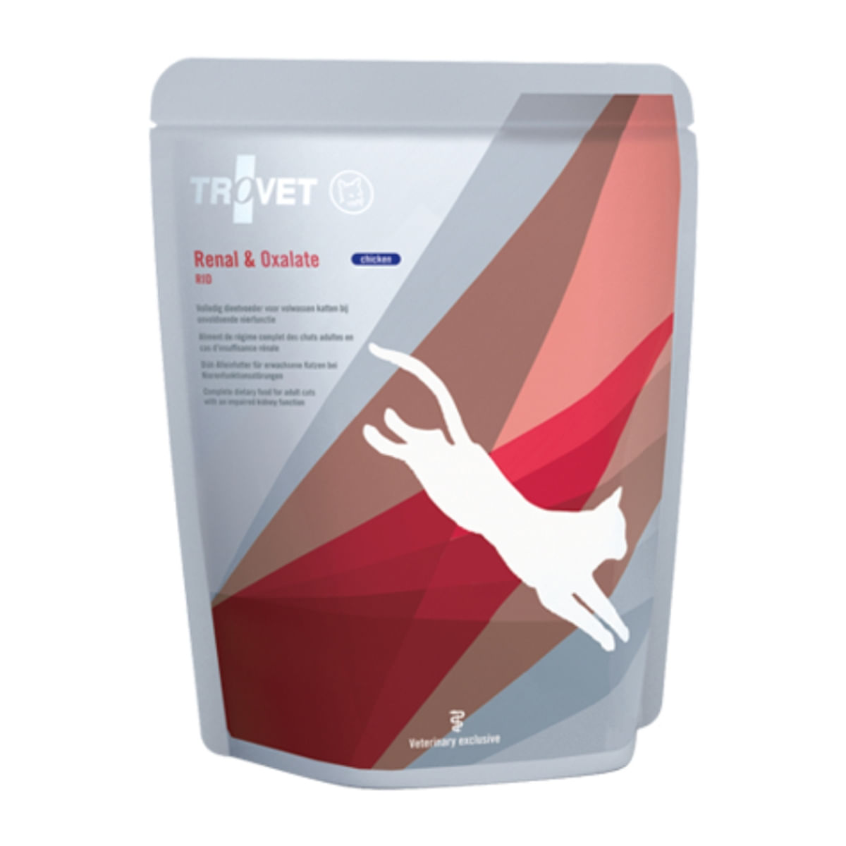 TROVET Cat Renal & Oxalate RID, dietă veterinară pisici, plic hrană umedă, afecțiuni renale și urinare (oxalați), (pate), 85g - poza 2