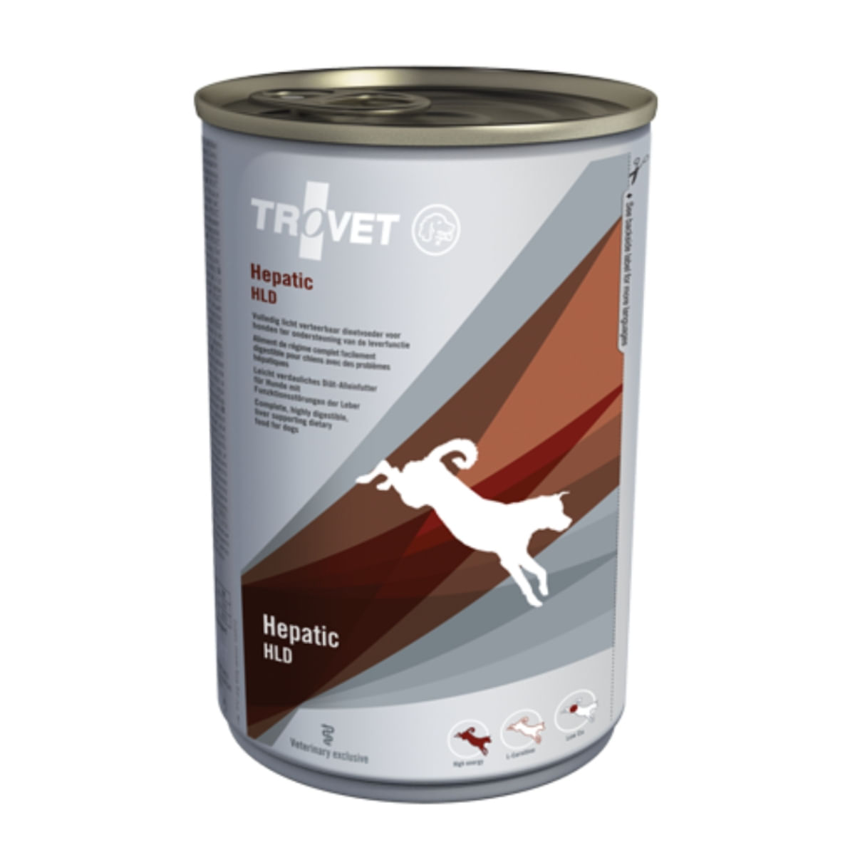 TROVET Dog Hepatic HLD, dietă veterinară câini, conservă hrană umedă, afecțiuni hepatice, (pate), 400g - poza 1