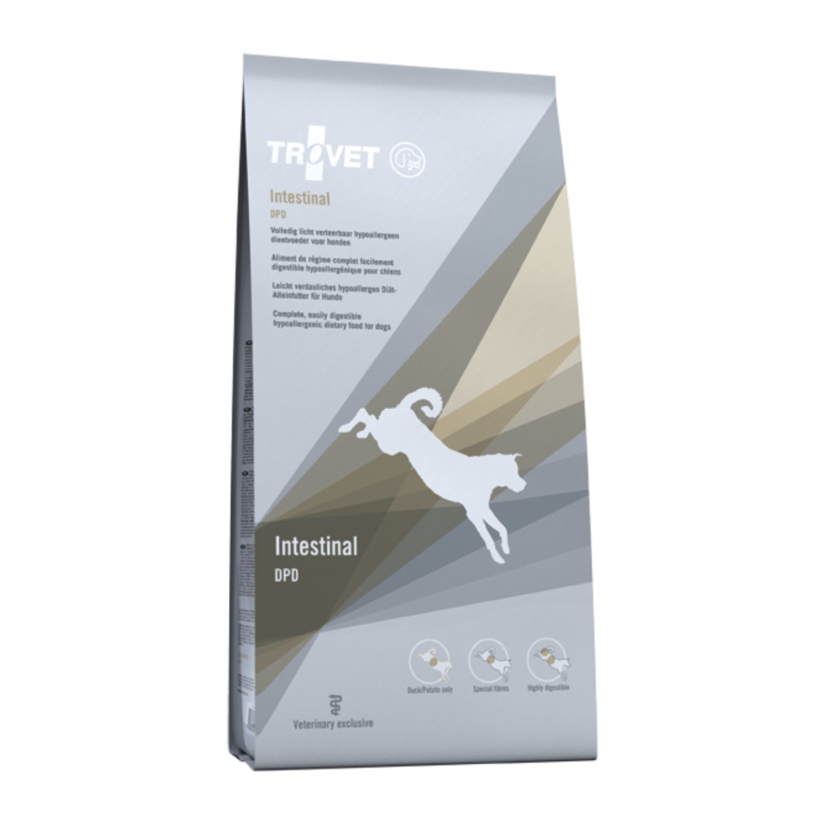 TROVET Dog Intestinal DPD, Rață, dietă veterinară câini, hrană uscată, afecțiuni intestinale TROVET Dog Intestinal DPD, Rață, dietă veterinară câini, hrană uscată, afecțiuni intestinale, 10kg - poza 2