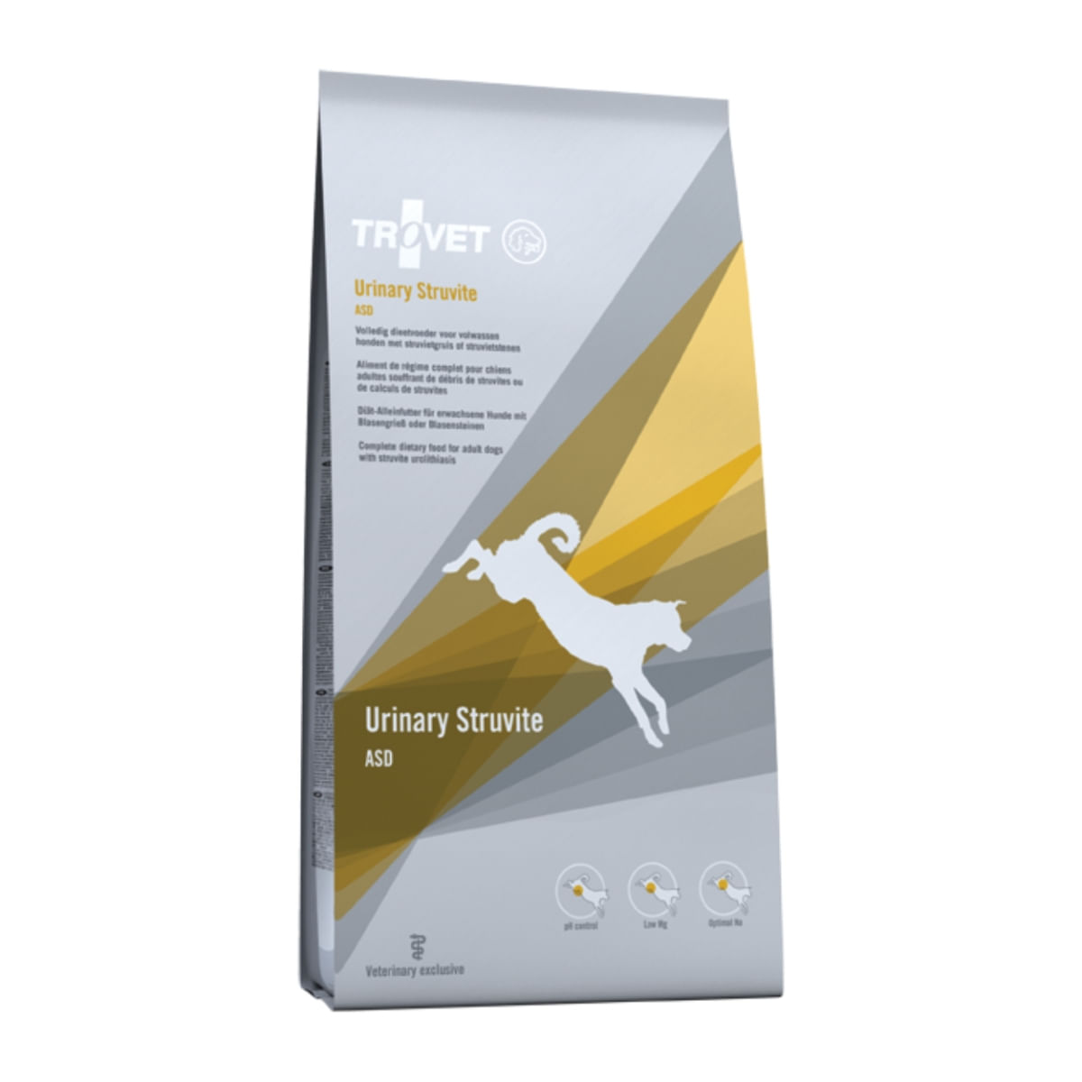 TROVET Dog Urinary Struvit ASD, dietă veterinară câini, hrană uscată, afecțiuni urinare (struviți), 3kg - poza 1