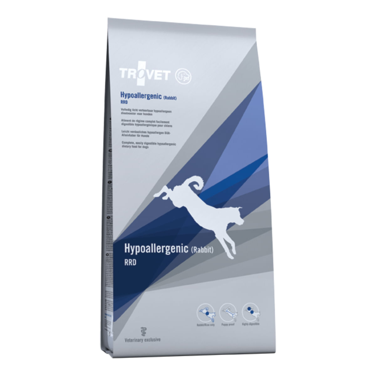 TROVET Hypoallergenic RRD, XS-XL, Iepure, dietă veterinară, hrană uscată câini, alergii, 3kg - poza 2