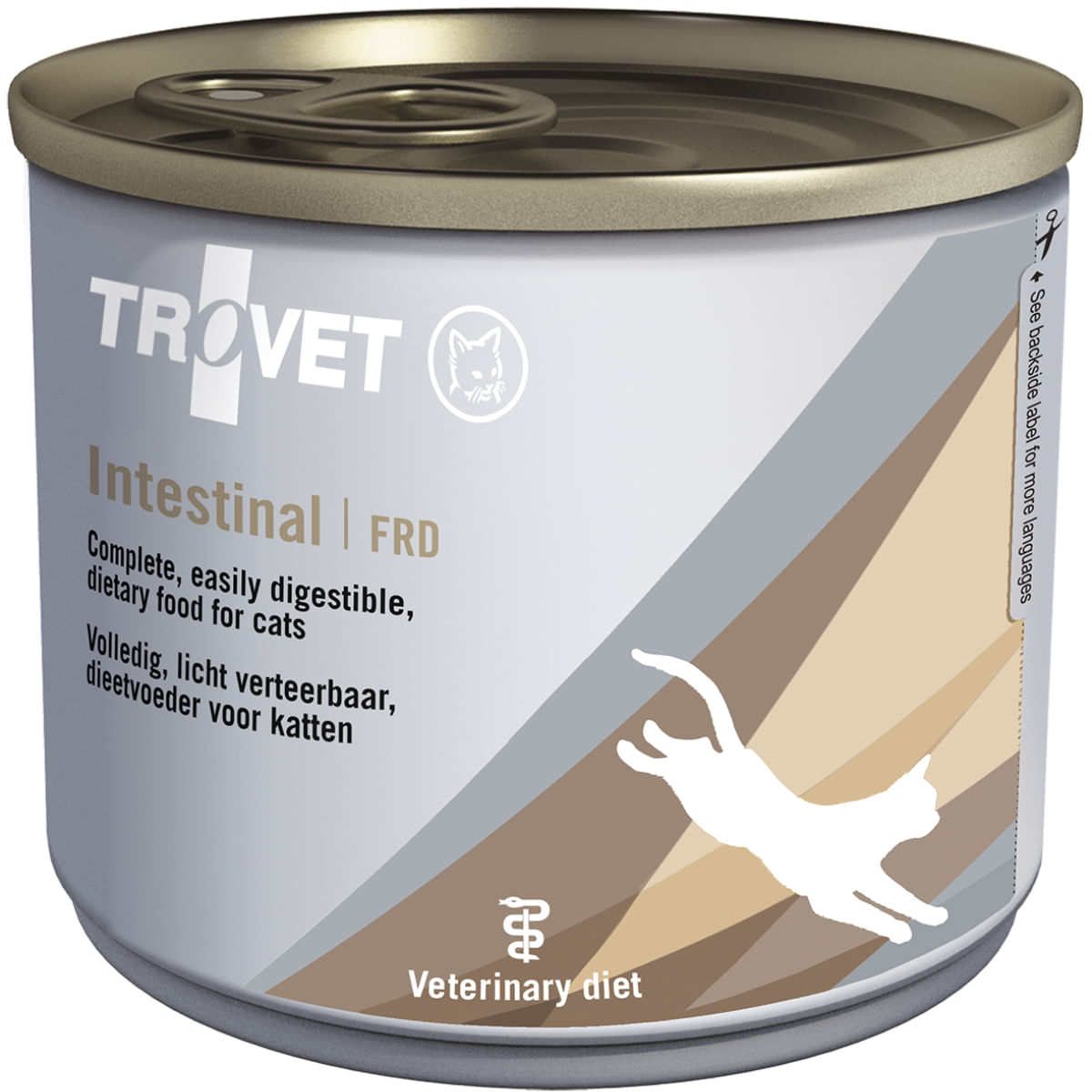 TROVET Intestinal FRD, Pui, dietă veterinară, conservă hrană umedă pisici, sistem digestiv, (pate), 200g - poza 2