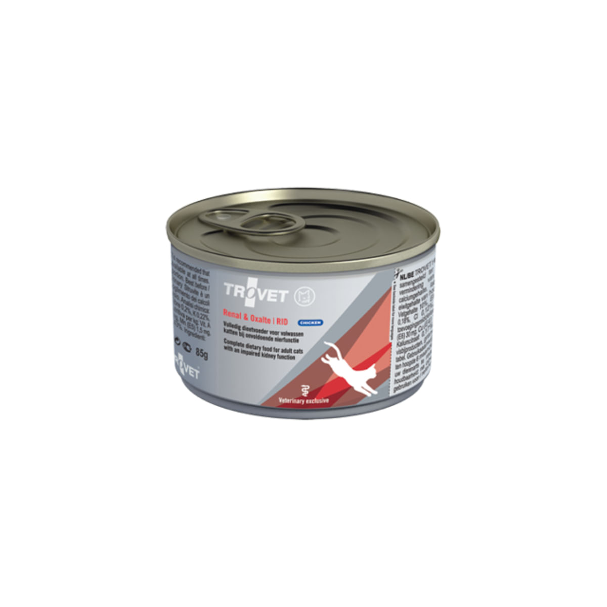 TROVET Renal & Oxlate RID, Pui, dietă veterinară, conservă hrană umedă pisici, sistem renal, sistem urinar, (pate), 200g - poza 1