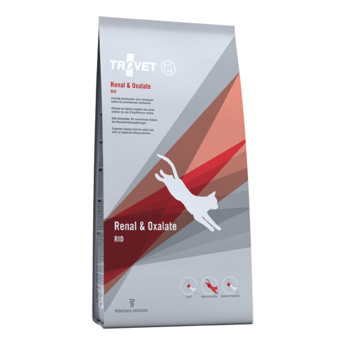 TROVET Renal & Oxlate RID, Pui, dietă veterinară, hrană uscată pisici, sistem renal, sistem urinar, 2.5kg - poza 2