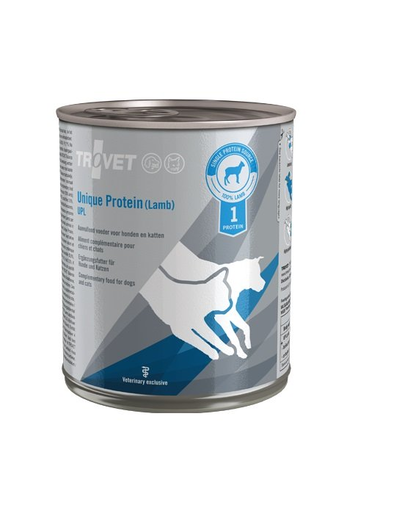 TROVET Unique Protein Lamb UPL dieta veterinara cu miel 12x800 g caini si pisici
