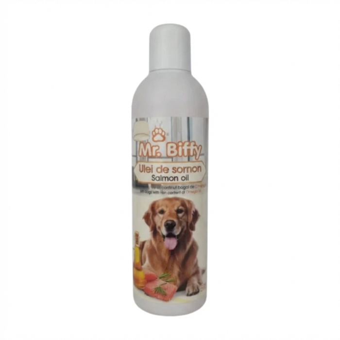 Ulei de somon pentru caini si pisici Mr. Biffy, 1000 ml