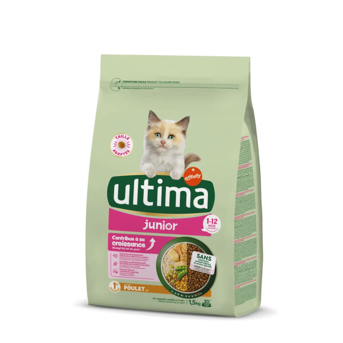 ULTIMA Junior, Pui, hrană uscată pisici junior, 1.5kg - poza 1