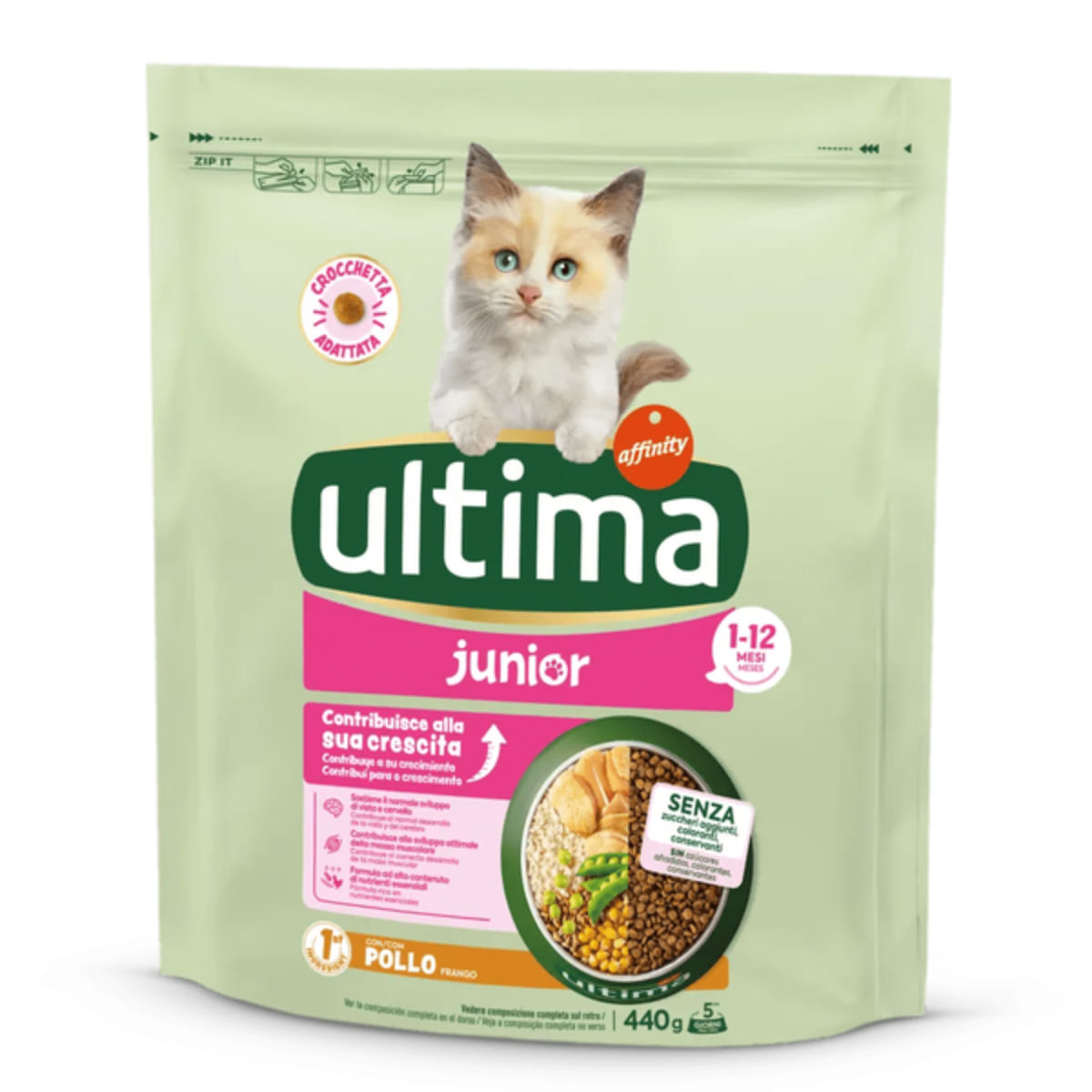 ULTIMA Junior, Pui, hrană uscată pisici junior, 440g - poza 3