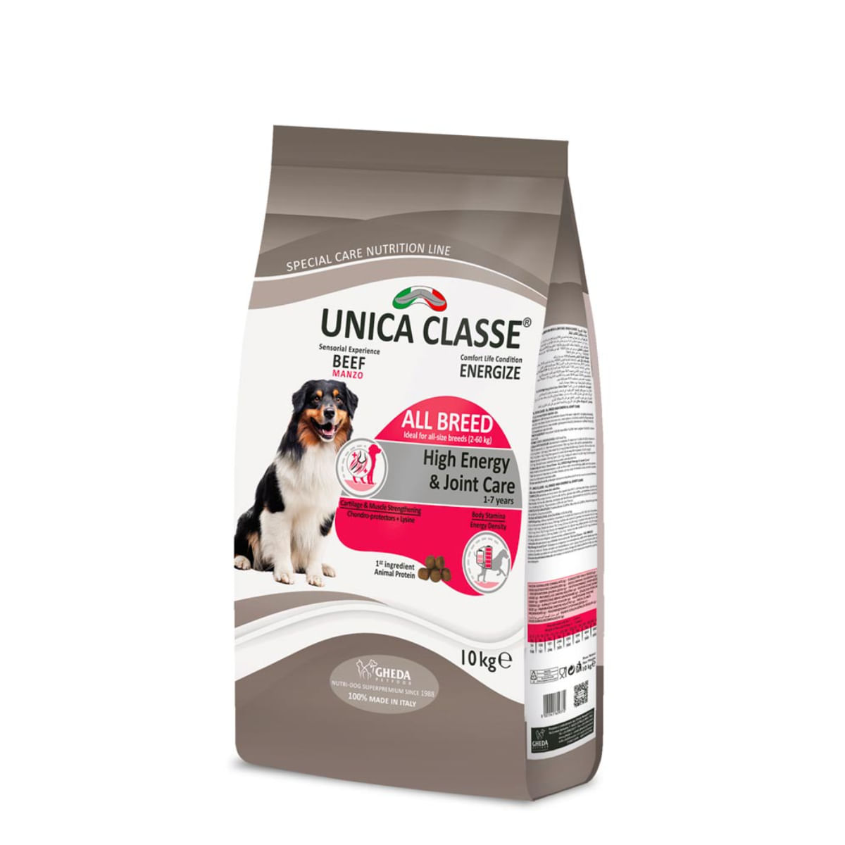 UNICA Classe High Energy & Joint Care, XS-XL, Vită, hrană uscată câini, sistem articular, activitate intensă, 12kg - poza 3