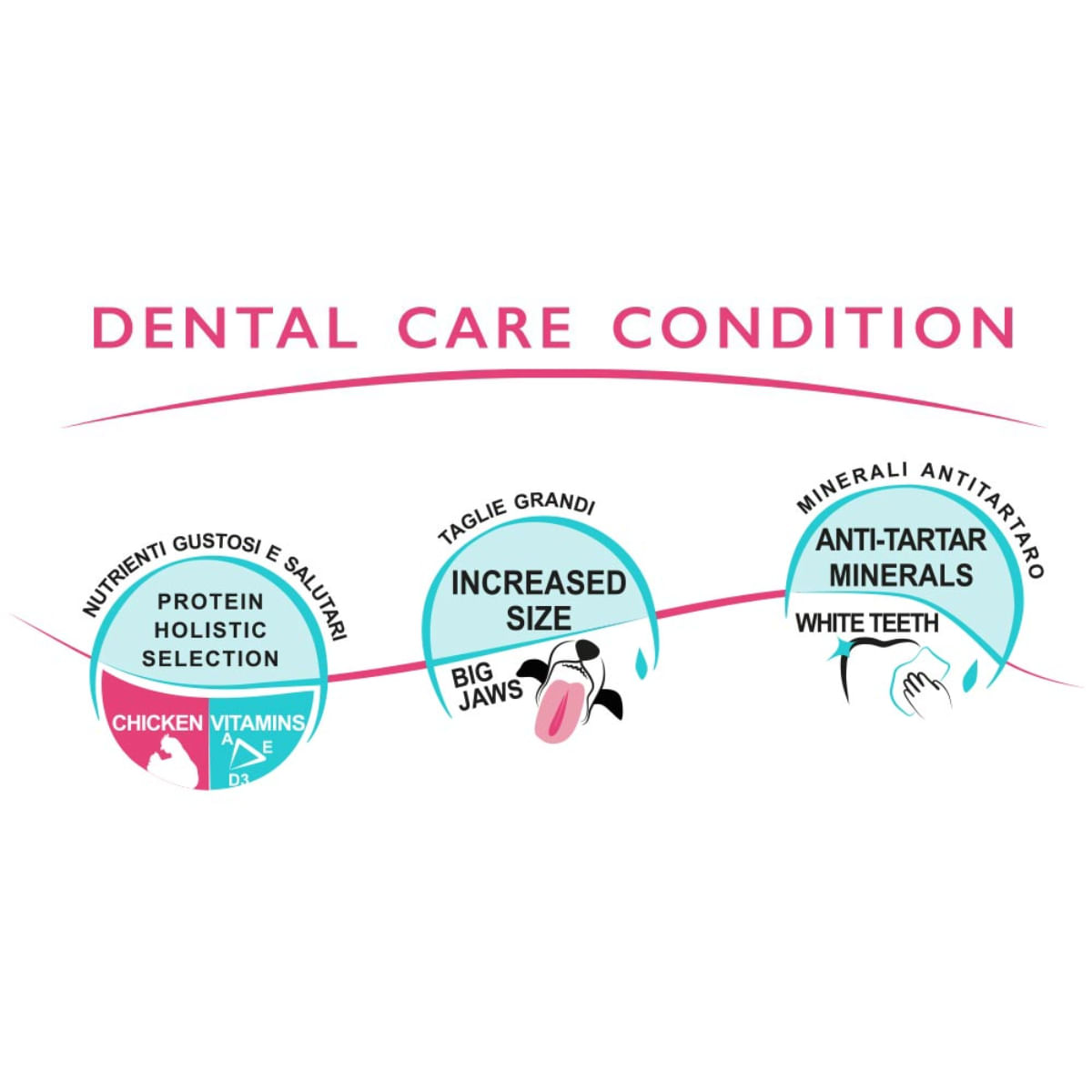 UNICA Classe Major Sensible, L-XL, Pui, punguță recompense funcționale câini, sensibilități dentare, 300g - poza 4