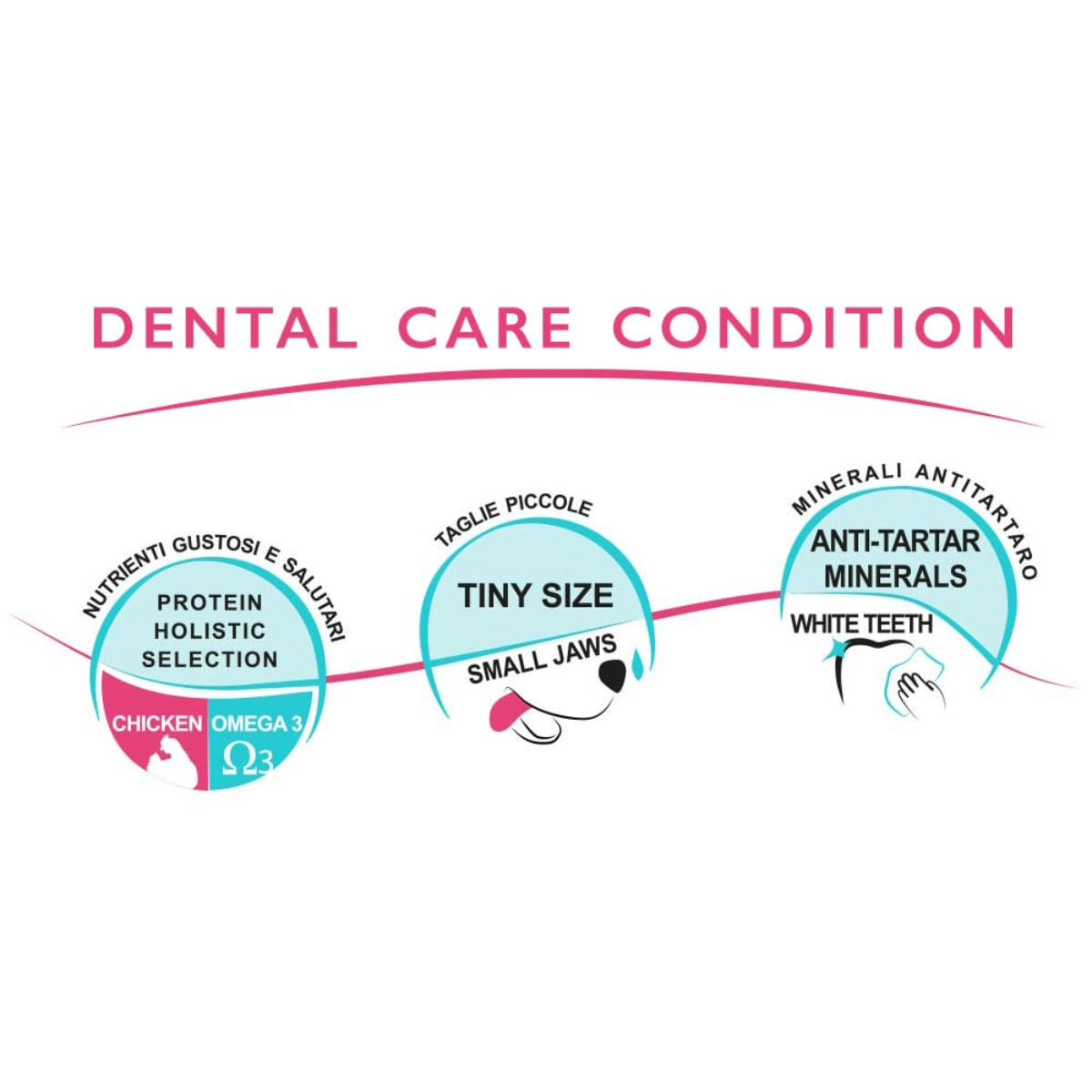 UNICA Classe Minor Sensible, XS-S, Pui, punguță recompense funcționale câini, sensibilități dentare, 400g - poza 4