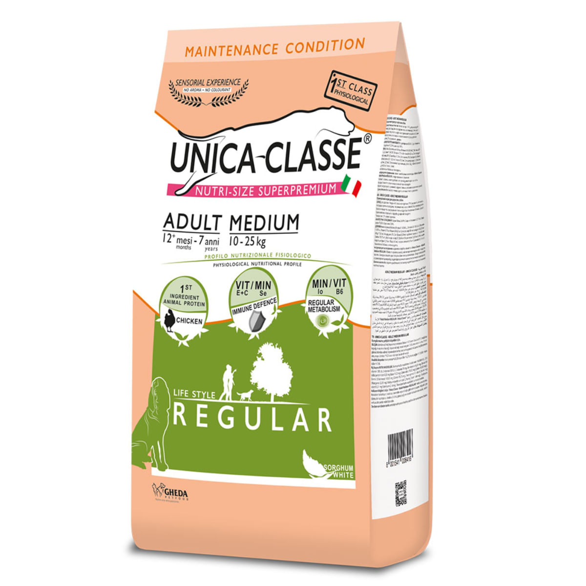 UNICA Classe Regular Medium, M, Pui, hrană uscată câini, 3kg - poza 1
