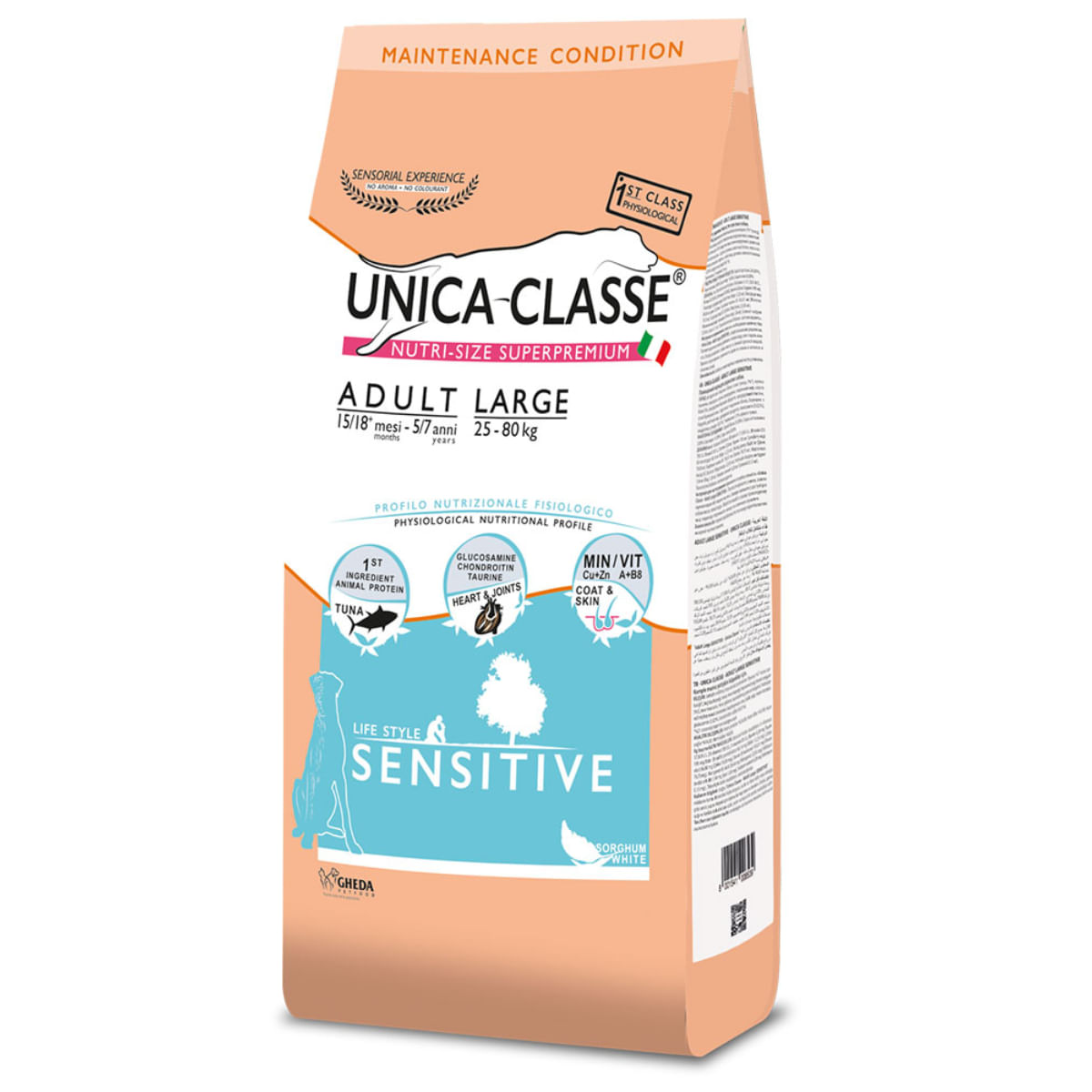 UNICA Classe Sensitive Maxi, L-XL, Ton, hrană uscată câini, 12kg - poza 1
