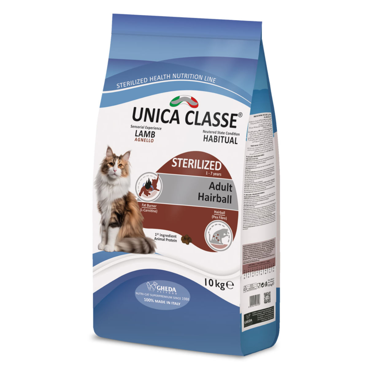 UNICA Classe Sterilized Hairball, Miel, hrană uscată pisici sterilizați, 10kg - poza 4