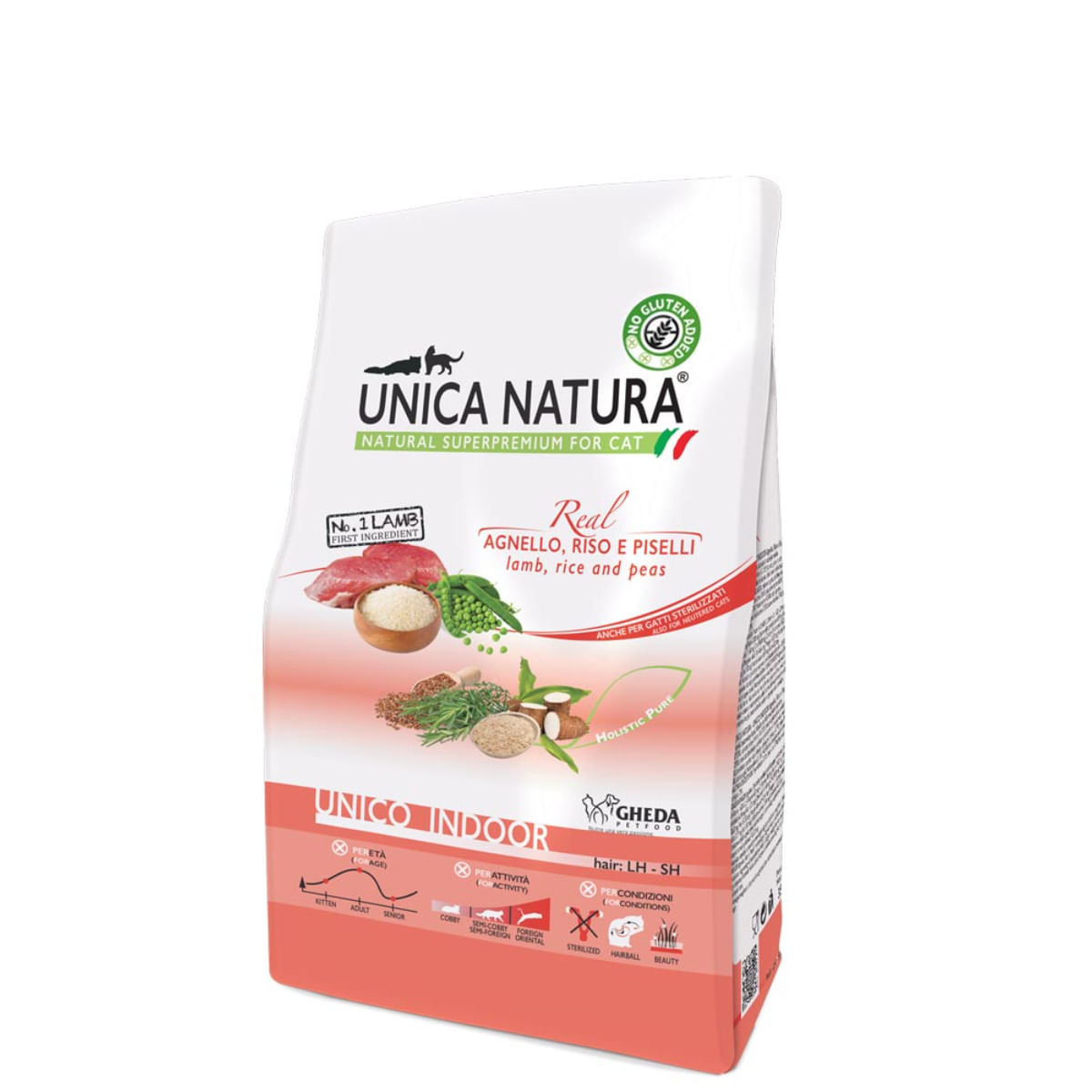 UNICA Natura Indoor, Miel și Orez, hrană uscată pisici, 1.5kg - poza 1