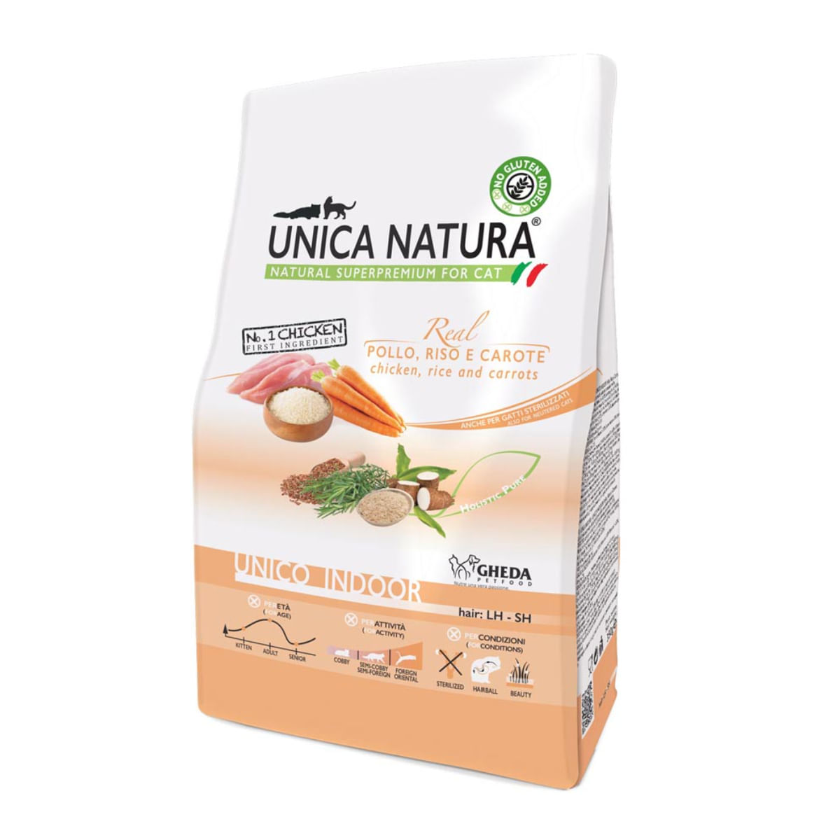 UNICA Natura Indoor, Pui și Orez, hrană uscată pisici, 10kg - poza 2