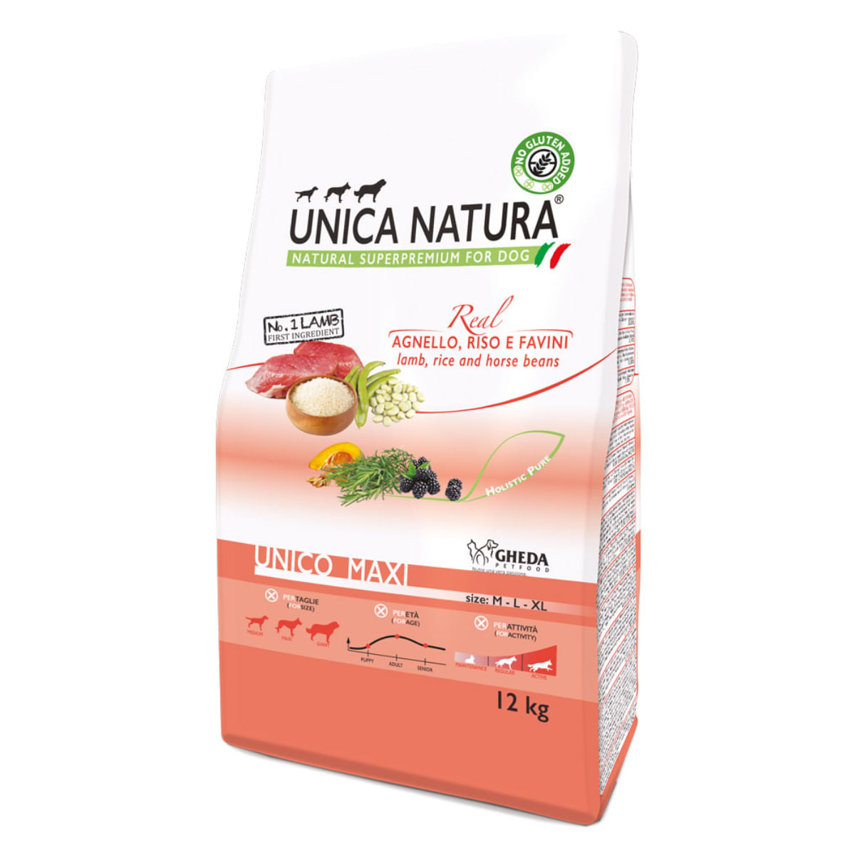 UNICA Natura Maxi, L-XL, Miel și Orez, hrană uscată câini, 12kg - poza 5