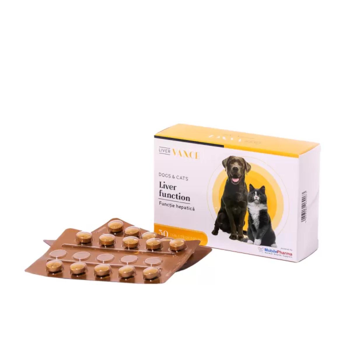 VANCE Liver Function funcție hepatică , supliment sistem hepatic câini și pisici, comprimate VANCE Liver Function funcție hepatică , XS-XL, supliment sistem hepatic câini și pisici, cutie, 30 comprimate - poza 1
