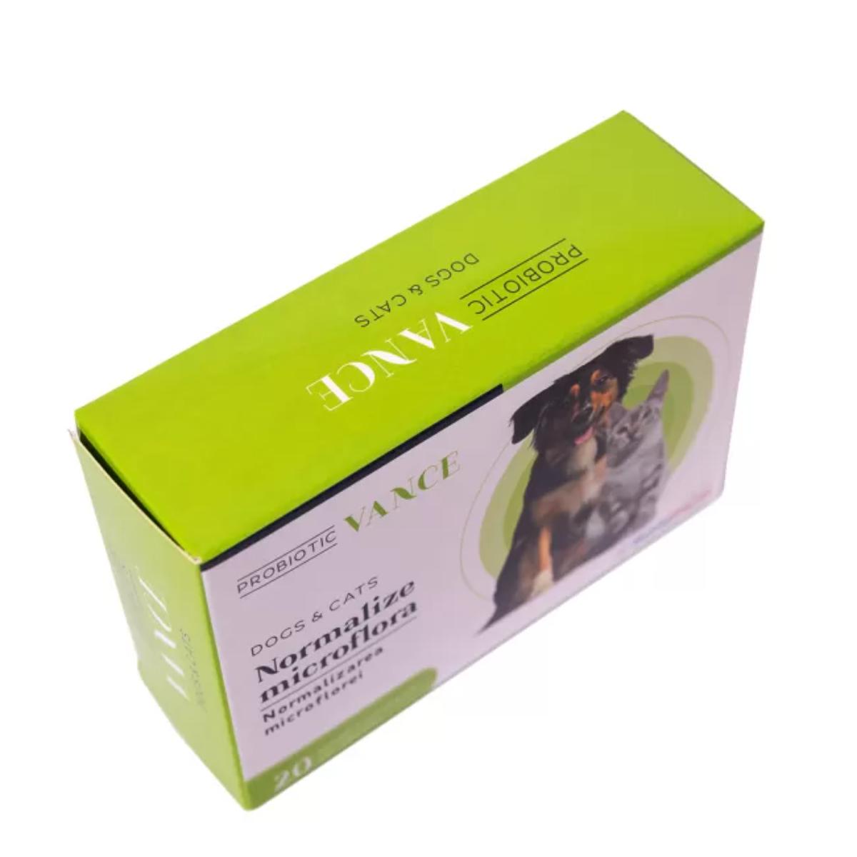 VANCE Probiotic Normalizarea Microflorei, supliment sistem digestiv câini și pisici, capsule VANCE Probiotic Normalizarea Microflorei, XS-XL, supliment sistem digestiv câini și pisici, cutie, 30 capsule - poza 4