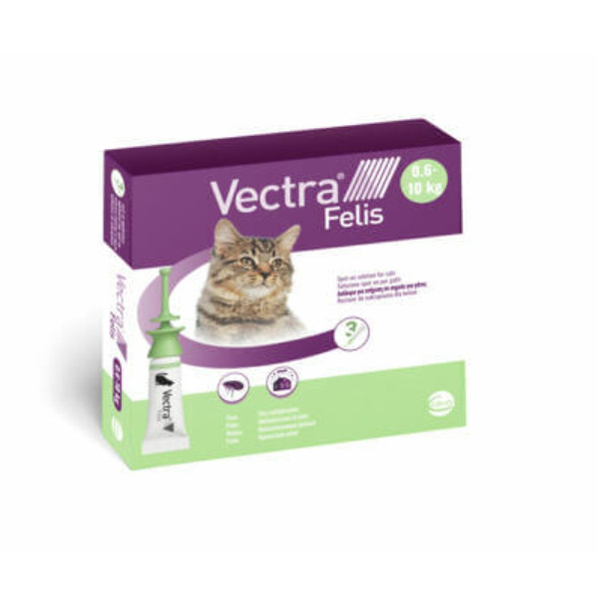 Vectra Felis, spot-on, soluție antiparazitară, pisici, 3 pipete - poza 1