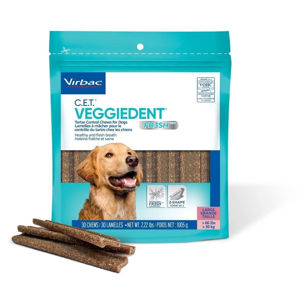 Veggiedent Dental Chew Virbac FR3SH L (>30 kg), 15 bucati - poza 3