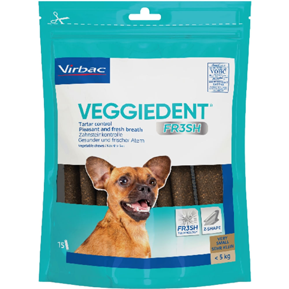 Veggiedent Dental Chew Virbac FR3SH Veggiedent Dental Chew FR3SH XS (<5 kg), 15 buc - poza 1