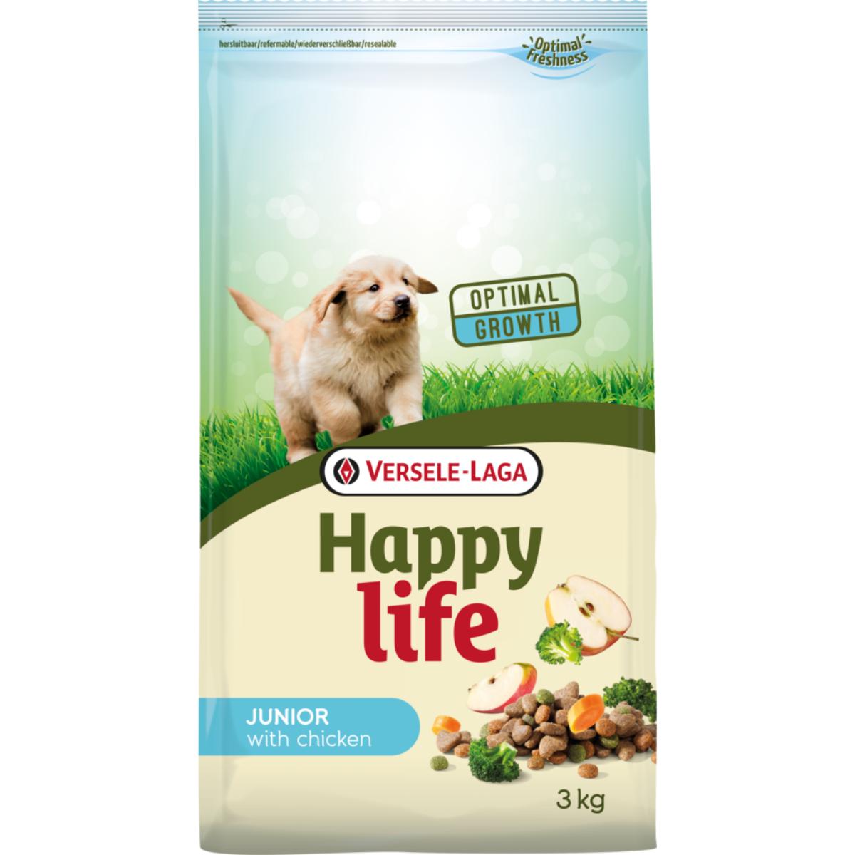 VERSELE LAGA Happy Life Junior, XS-XL, Pui, hrană uscată câini junior, 10kg - poza 2
