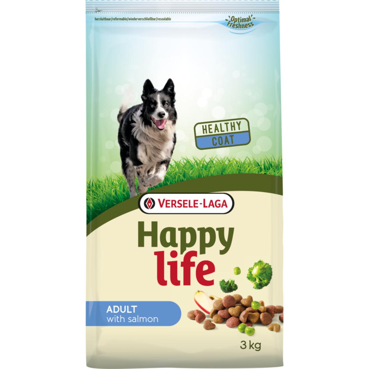 VERSELE LAGA Happy Life, XS-XL, Somon, hrană uscată câini, 15kg - poza 1